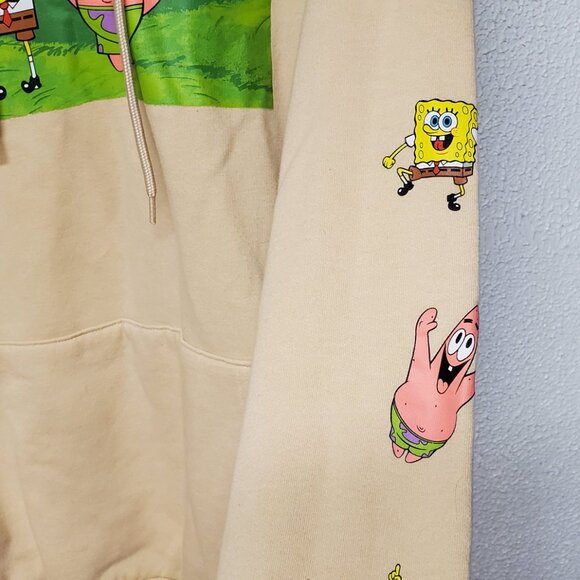 Men's Hoodie Nickelodeon SpongeBob SquarePants Long Sleeve Size Medium - Picture 4 of 7